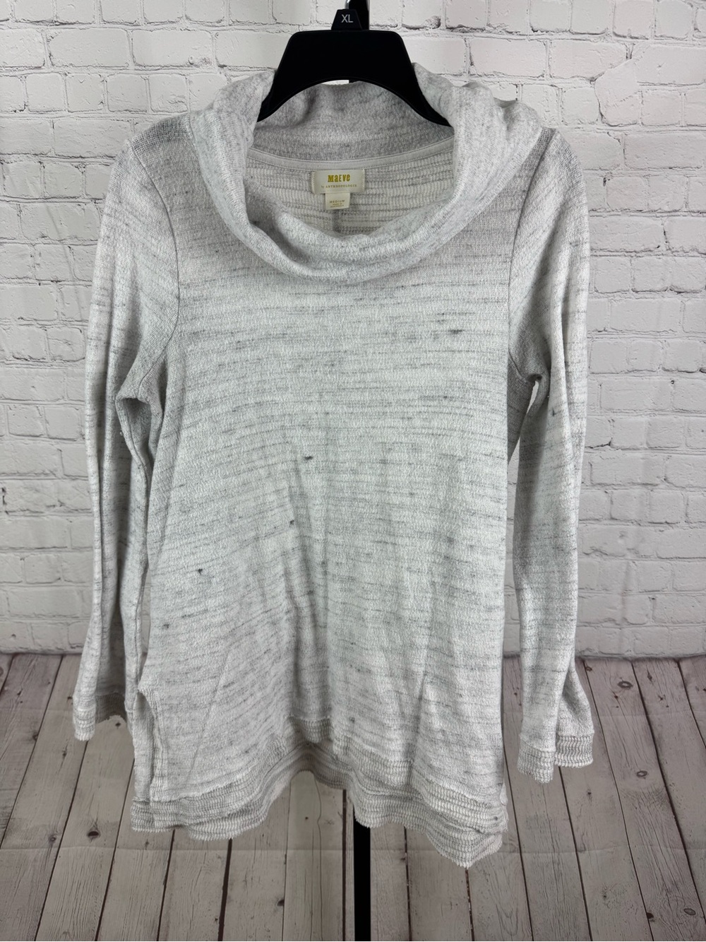 Maeve by Anthropologie Risa Hacci Cowl Neck Tunic Sweater Size Medium